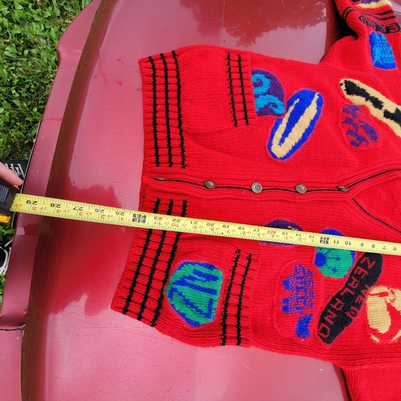 Vintage 90s snowy peak new zealand cardigan sweater women's medium - Picture 3 of 14